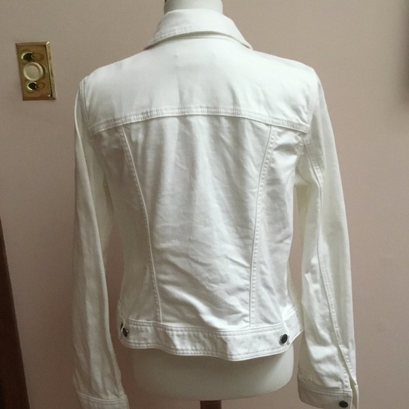 Talbots White Jean Jacket - Picture 2 of 3